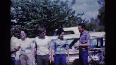 Cottonwood Arizona (1968): Five Men And Women Converse By The Cars On A Sunny And
