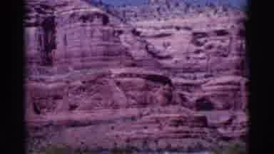 Cottonwood Arizona (1968): Camera Pans Left Observing A Huge Canyon Like Structure