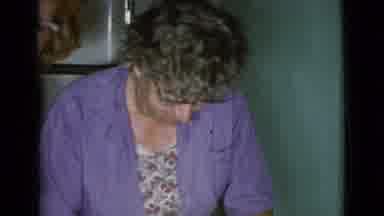 Cottonwood Arizona (1968): A Lady With Glasses And Curly Hair, Kneading A Dough