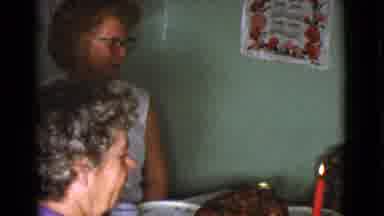 Cottonwood Arizona (1968): People Sitting Around A Table With A Turkey In The