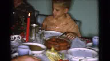 Cottonwood Arizona (1968): A Family Sitting Around Dinner Table With Candles Lit