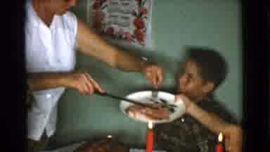 Cottonwood Arizona (1968): The Guy Cutting Some Ham For The Little Girl