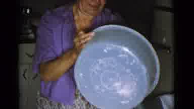 Cottonwood Arizona (1968): Woman Wearing Purple Shirt Places Dough On Floured