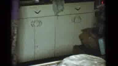 Cottonwood Arizona (1968): Woman In Kitchen Divides Bread Dough In Two Parts