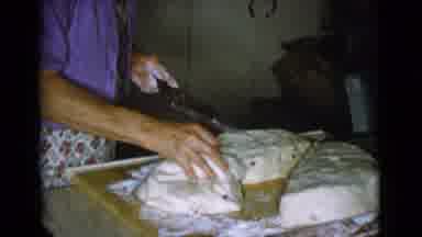 Cottonwood Arizona (1968): Woman In The Process Of Working On Bread Dough In The
