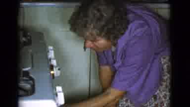 Cottonwood Arizona (1968): Older Woman Pulling Three Beautifully Risen Loaves Of