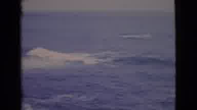San Diego County California (1968): View Of Turbulent Ocean Seen From Rocky Coast