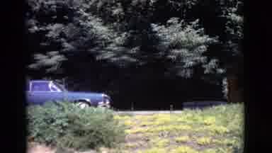 San Diego County California (1968): Blue Car And Roses