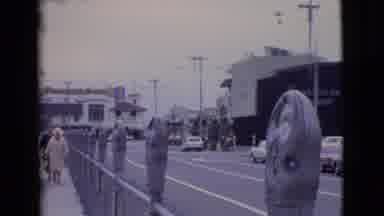 San Diego County California (1968): Couple Walking Through A Parking Lot On A