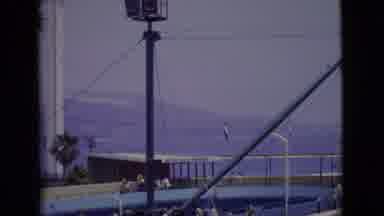 San Diego County California (1968): People Enter Or Exit As The Camera Follows The