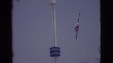 San Diego County California (1968): Camera Pans Up The Pole That Is Taller Than