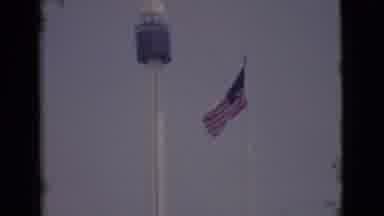 San Diego County California (1968): Flagpole View Next To Communication Tower On