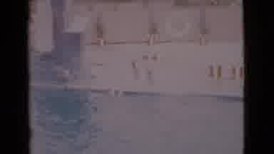 San Diego County California (1968): A Boat In The Ocean With People Swimming