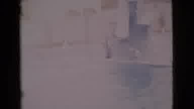 San Diego County California (1968): Walking Along The Edge Of A Man Made Pool