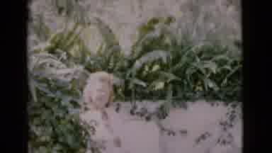 San Diego County California (1968): Lady In The Garden Looking Around At Different