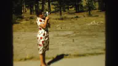 Vancouver Bc Canada (1968): Woman With Camera Is Being Filmed As The Take Her