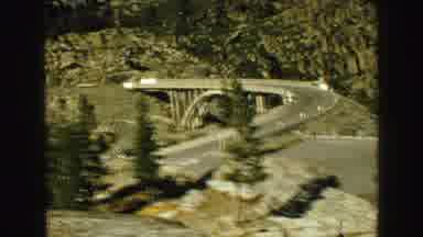 Vancouver Bc Canada (1968): A Camera Pans Across A Bridge And Then An Outdoor