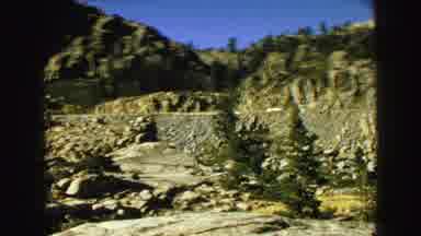 Vancouver Bc Canada (1968): View Of Mountain And Forest After Road In The