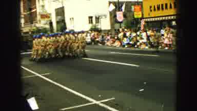 Vancouver Bc Canada (1968): Military Civic Parade In A Big City Street With A Good