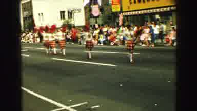 Vancouver Bc Canada (1968): People Are Watching A Parade Of People Synchronizing