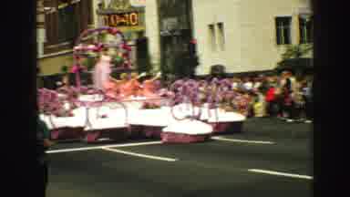 Vancouver Bc Canada (1968): A Large Float Coming Down A Road For A Parade