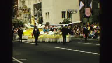Vancouver Bc Canada (1968): Parade With Beauty Queen Float And Army Trucks Passing