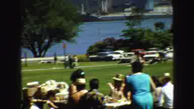Vancouver Bc Canada (1968): Family Makes Meal In Park By The Lake On A Typical