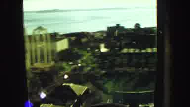Vancouver Bc Canada (1968): Vintage Airplane Window View Of A Port And Bay
