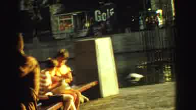Vancouver Bc Canada (1968): Two People Sit And Talk Before Going Up The Steps To