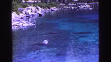 Vancouver Bc Canada (1968): Sliding View Of Beautiful Clear Water With Visible
