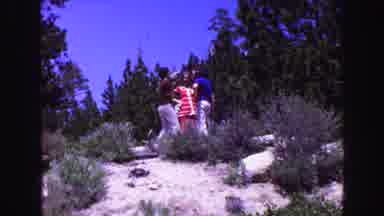 Vancouver Bc Canada (1968): Three Adults Talking In The Woods Near The Lake Road
