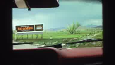 Vancouver Bc Canada (1968): Driving In A Car Down A Highway Looking At Billboards