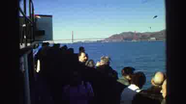 Vancouver Bc Canada (1968): A Group Of Men Are On A Boat All Looking Out To The