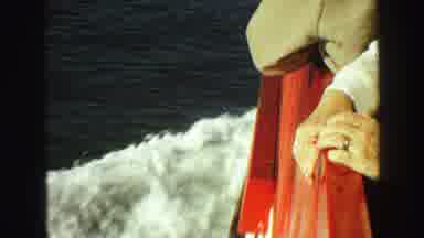 Vancouver Bc Canada (1968): A Woman On A Cruise Ship Surrounded By Other People