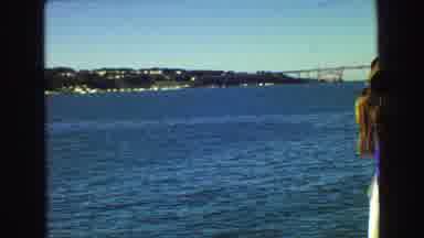 Vancouver Bc Canada (1968): People On The Ferry Watching The Blue Sea And The