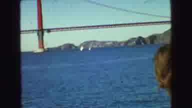 Vancouver Bc Canada (1968): People On A Boat Look At Other Boats Under A Bridge