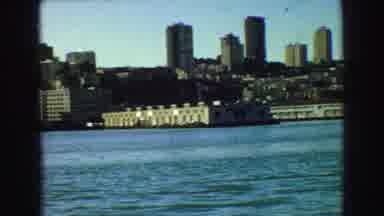 Vancouver Bc Canada (1968): Woman With Sunglasses Admiring A River With The City
