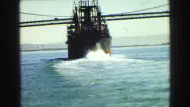 Vancouver Bc Canada (1968): People Riding On A Boat And Watching As A Ferry Moves