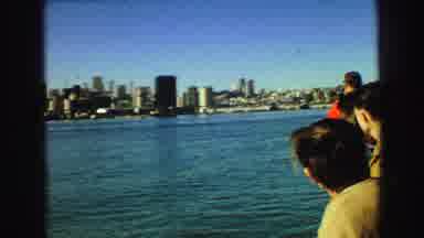 Vancouver Bc Canada (1968): Communist Boat Approaches Sea Terminal In Large City