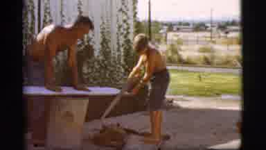 Cottonwood Arizona (1968): Two Young Boys Learning How To Construct A Basic Tent
