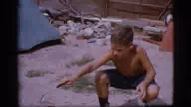 Cottonwood Arizona (1968): Child Playing With Sand