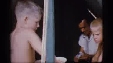 Cottonwood Arizona (1968): Boys And A Man In A Tent Camping Serving Food Into A