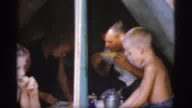 Cottonwood Arizona (1968): White Family Eats And Enjoys Corn And A Picnic For Fun