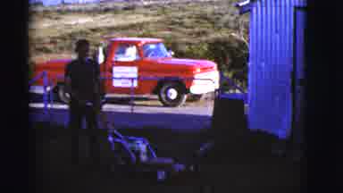 Arizona USA (1968): A Dog Tries To Have A Playdate With A Lawn Mower