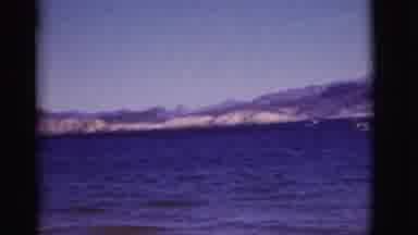 Arizona USA (1968): Boaters Enjoying The Lake While Surrounded By Mountains