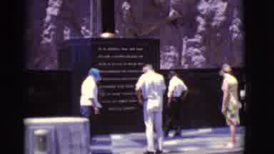 Arizona USA (1968): People Stand And Read The Inscription On The Memorial As The