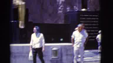 Arizona USA (1968): A Man And Woman Are Outside About To Cross The Street On A