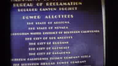 Arizona USA (1968): A Metal Plaque Lists Information For An Electricity Producing