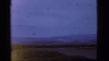 Flagstaff Arizona (1968): Jet Plane Landing On An Open Runway During The Day