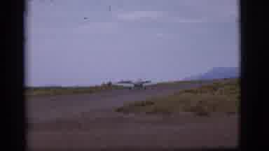 Flagstaff Arizona (1968): Plane Shown Speeding Down Small Airport Runway And Then
